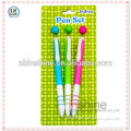 Promotional Ball Pen Set With Ball Head , Plastic New Ball Pen Set , Custom logo pen
